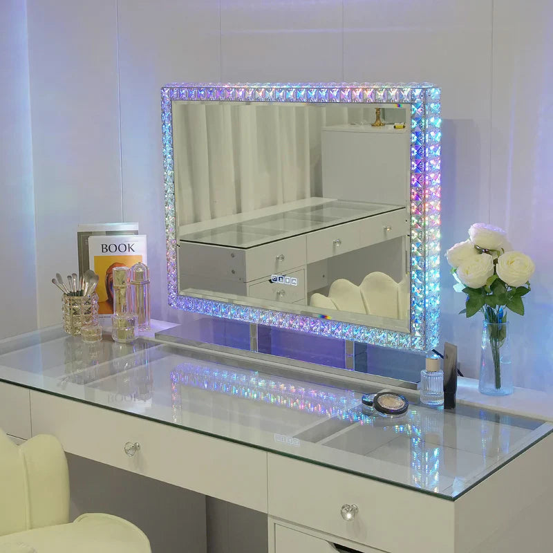 Miroir de courtoisie en diamant