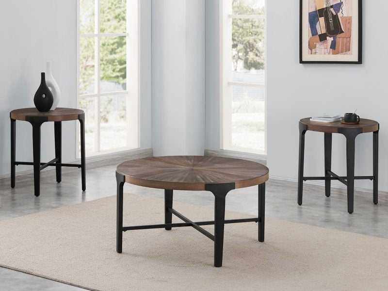 Table basse à chevrons