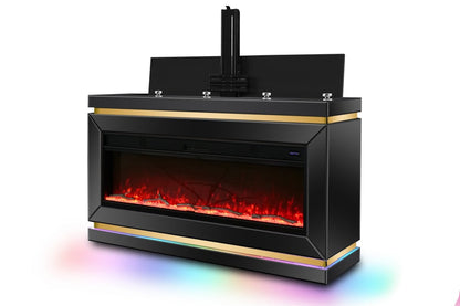 Meuble TV avec cheminée Visa