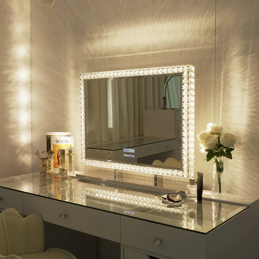 Miroir de courtoisie en diamant