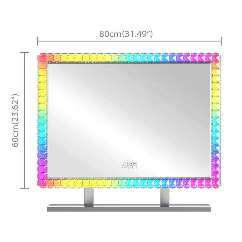 Miroir de courtoisie en diamant