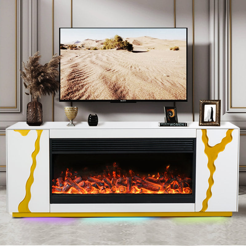 Meuble TV avec cheminée Vesuvius