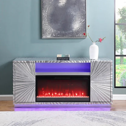 Meuble TV avec cheminée Selene