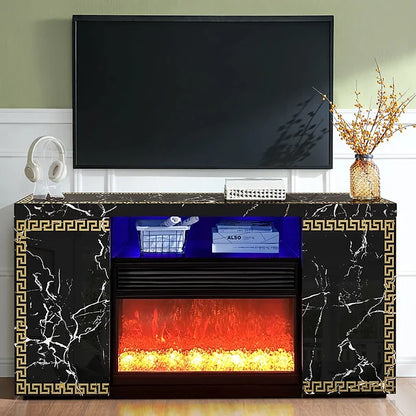 Meuble TV avec cheminée Versa
