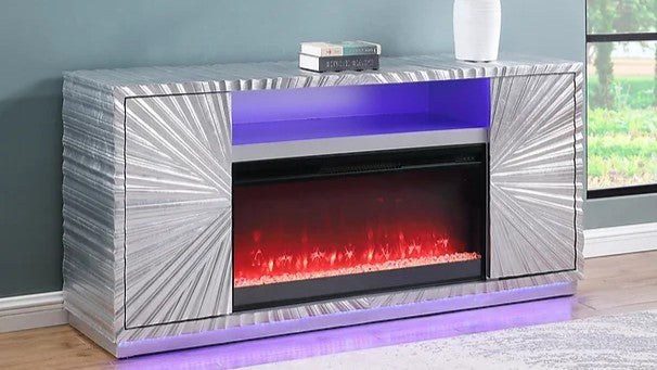Meuble TV avec cheminée Selene