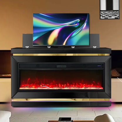 Meuble TV avec cheminée Visa